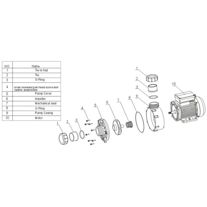 Насос AquaViva WTC120-CA 14 м3/ч (1.2HP, 220В)