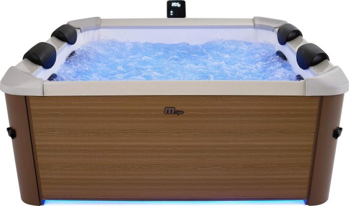 СПА-бассейн 160х160х65см "Oslo Amber" 850л, квадратный, гидромассаж, аэромассаж.(4 коробки A.B.C.D)