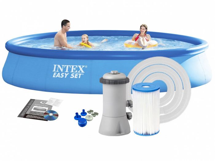 Бассейн Easy Set 457х84см, 9792л, фил.-насос 2006л/ч, Intex, 28158