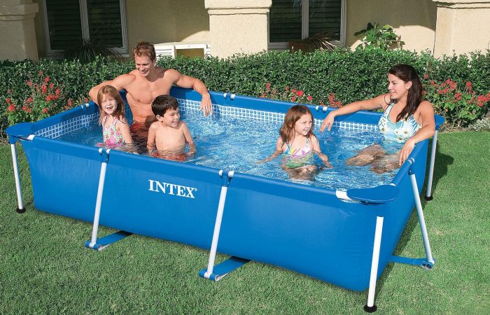 Каркасный прямоугольный бассейн 220х150х60см, 1662л, Intex, 28270