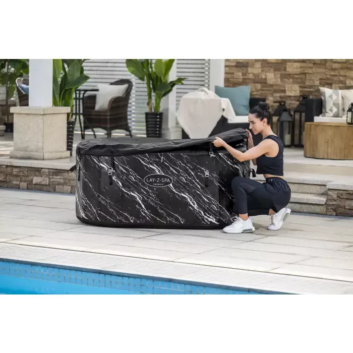 Ледяная купель "Glacial Dip FortiFiber Cold Plunge Tub" 152x92x71см, ручн насос, фильтр-насос, тент