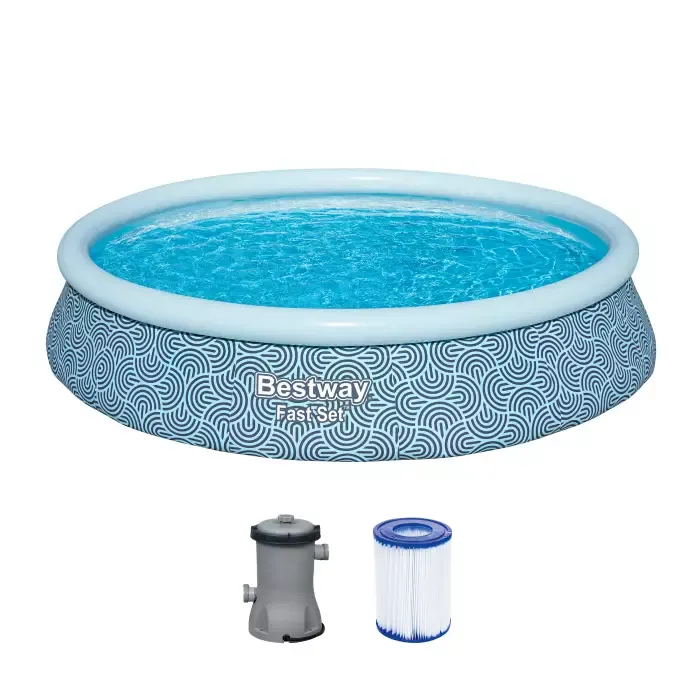 Бассейн Fast Set 396х84см, 7340л, фил.-насос 2006л/ч, Bestway, 57376 BW