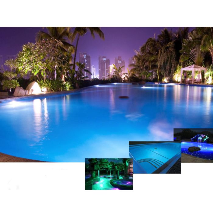Прожектор светодиодный AquaViva LED029 252LED (18 Вт) RGB ультратонкий