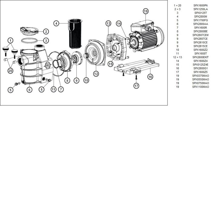 Насос Hayward Powerline Plus 81032 (1 HP)