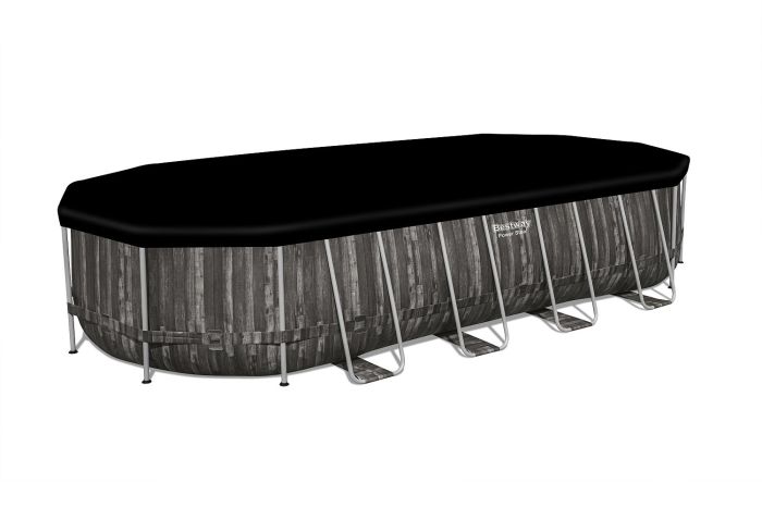 Каркасный бассейн Power Steel 732x366x1.32см, 28068 л, фил.-нас. 9463 л\ч, лестн, тент, попл.-доз