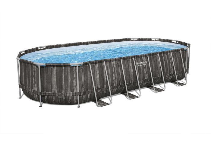 Каркасный бассейн Power Steel 732x366x1.32см, 28068 л, фил.-нас. 9463 л\ч, лестн, тент, попл.-доз