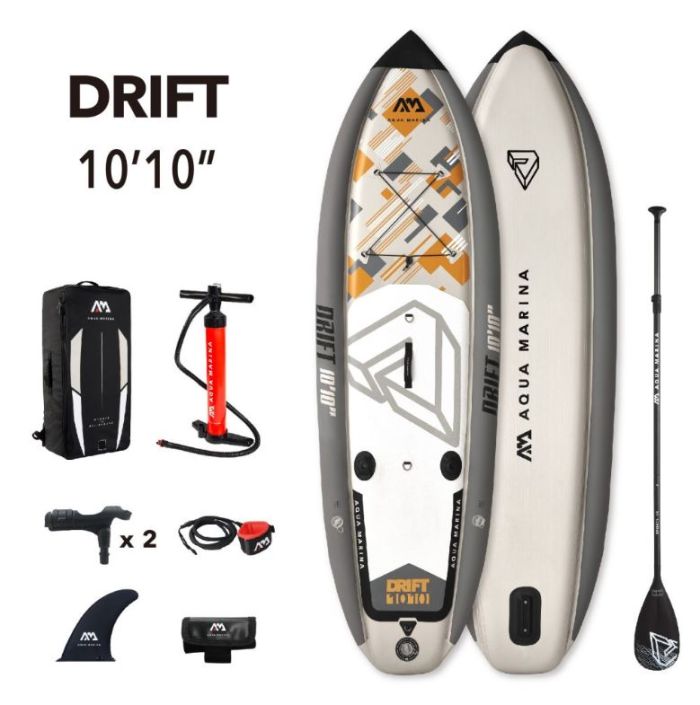 SUP-доска для рыбалки "Drift - Fishing iSUP" 330х97х15см, насос, весло с держ., лиш, киль, ремнабор