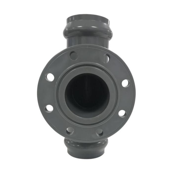 Тройник 90° раструбный переходной с ПВХ фланцем 225*160mm