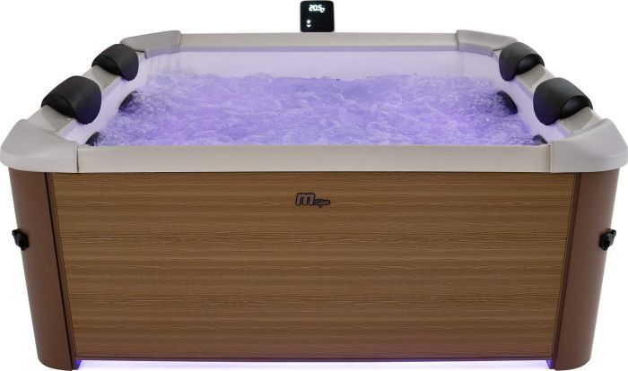 СПА-бассейн 160х160х65см "Oslo Amber" 850л, квадратный, гидромассаж, аэромассаж.(4 коробки A.B.C.D)