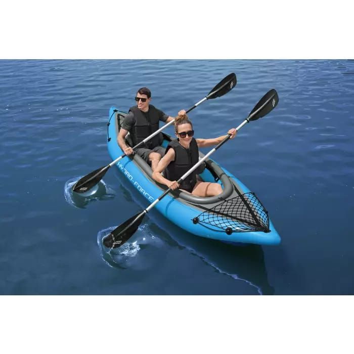 Надувной каяк "Cove Champion X2" 331х91см (331х88см), алюм.вёсло 230см, насос 62003, до 220кг