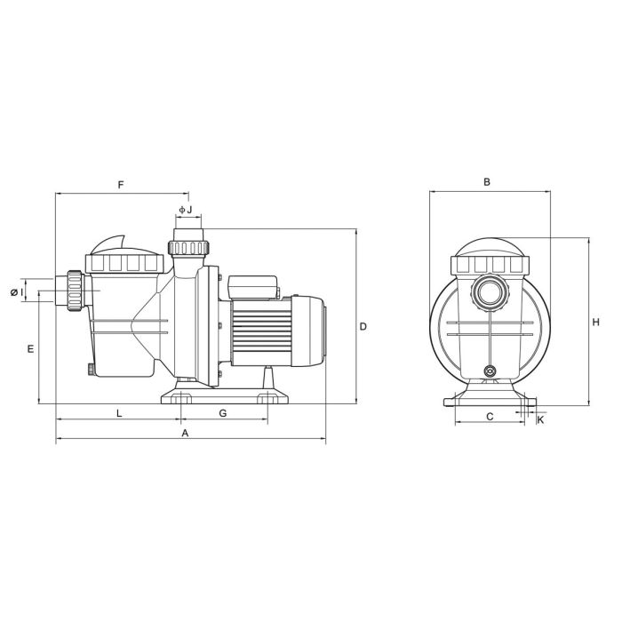 Насос AquaViva AQP-1.1S трехфазный
