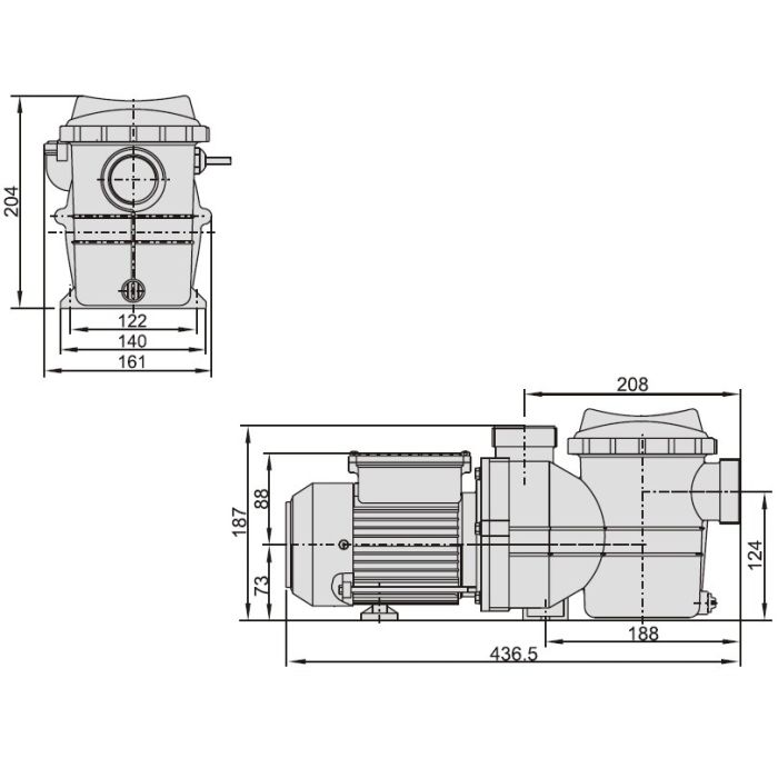 Насос AquaViva LX SMP020M 7 м3/ч (0,35НР, 220В)