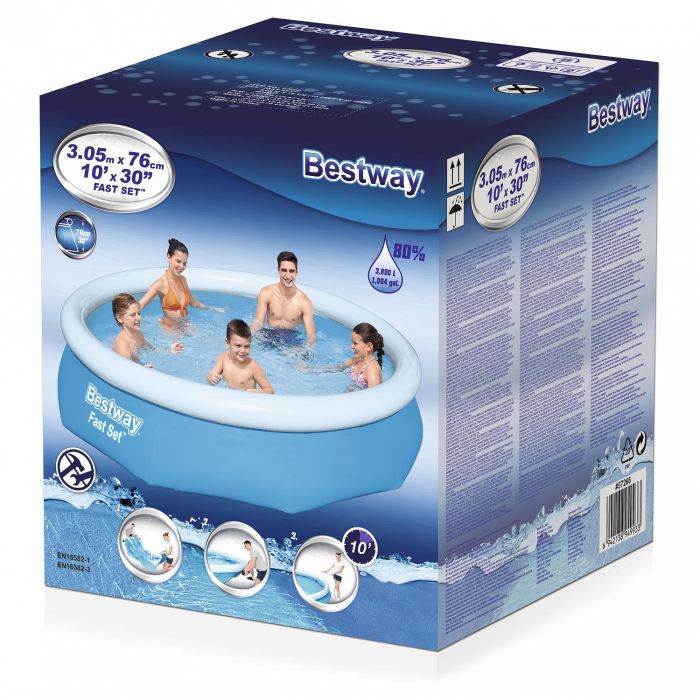Бассейн Fast Set 305х76см, 3800л, Bestway, 57266 BW