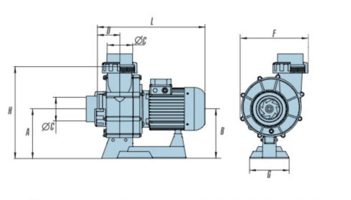 Насос "ATLAS" без предфильтра 155 м3/ч Н=10м,380В (новый)
