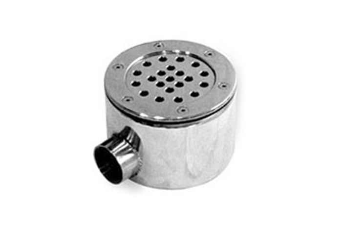 Донный слив Д155 мм 1 1/2" М пленка AISI-316