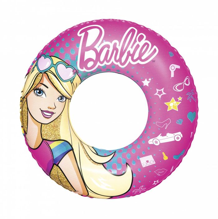Надувной круг 56см "Barbie" 3-6 лет