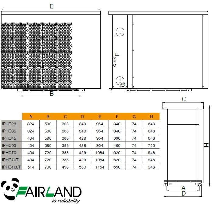 Тепловой инверторный насос Fairland IPHC30 (тепло/холод)