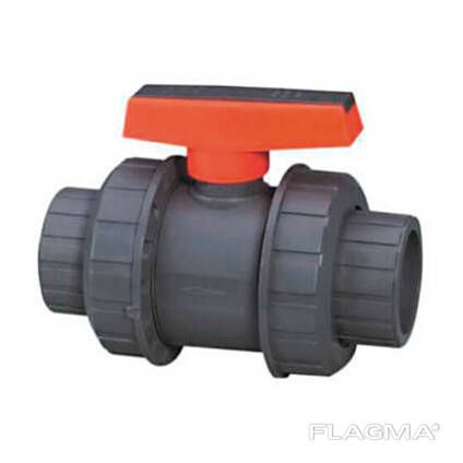 Кран шаровый ПВХ 50mm UBT03