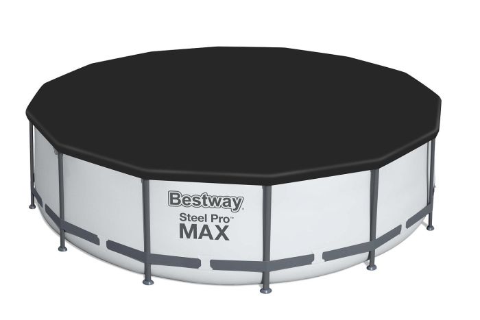 Каркасный бассейн Steel Pro Max 427х107см, 13030л, фил.-насос 3028л/ч, лестница, тент, Bestway, 56950 BW