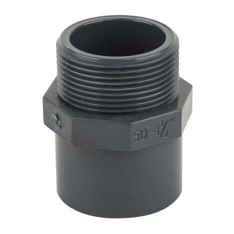 Муфта ПВХ Kripsol редукционная с наружной резьбой MR30 63.C, диаметр 50-63 мм. х 2"