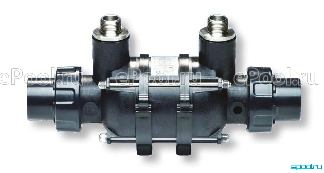Теплообменник D-KWT-VA 25, пластик, гофр.спираль из нерж.стали 25 кВт