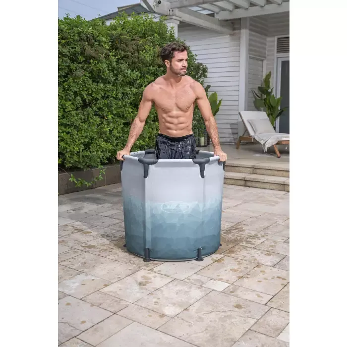 Ледяная купель "Glacial dip Ice bath pod" 90х80см, 253л, фильтр-насос 1249л/ч, тент
