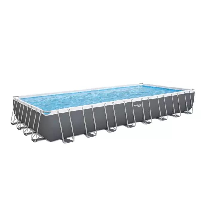 Каркасный бассейн Power Steel 956х488х132см, 52231л, песч.фил.-нас. 8327л/ч, лестн., тент, попл.-доз, Bestway, 56623 BW