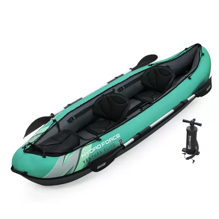 Надувной каяк "Ventura Elite X2" 330х86см, алюм.вёсла 230см, насос , до 220кг