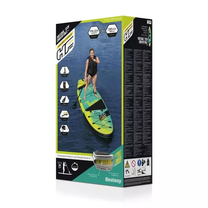 SUP-доска-каяк "Freesoul" 340х89х15см, со съем.сиден., насос, весло, лиш, ремнабор, сумка, до 160кг