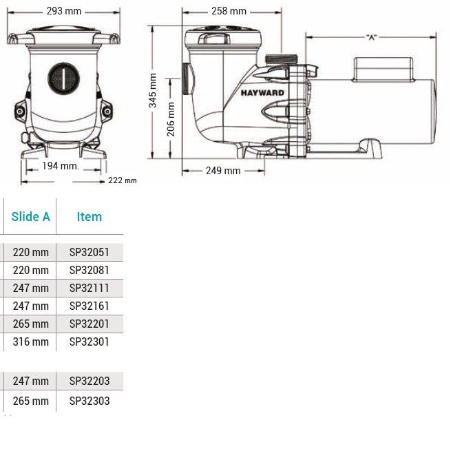 Насос Hayward Tristar SP32301 (3HP)