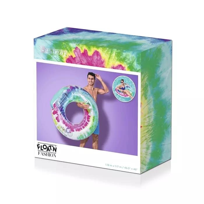 Надувной круг 118х117см "Tie Dye"