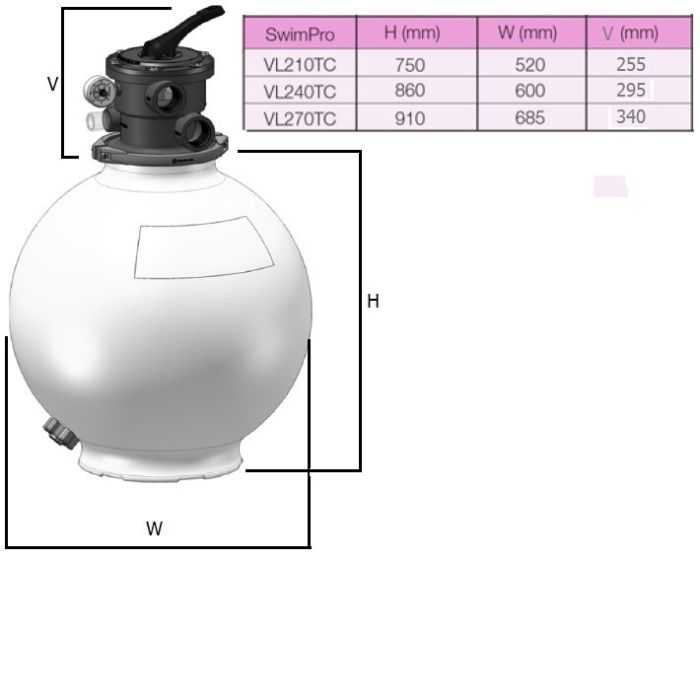 Фильтр Hayward SwimPro VL270T (D685)