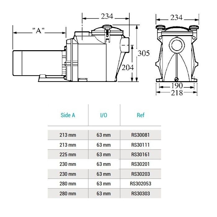 Насос Hayward RS II RS30111 (220В, 1HP)