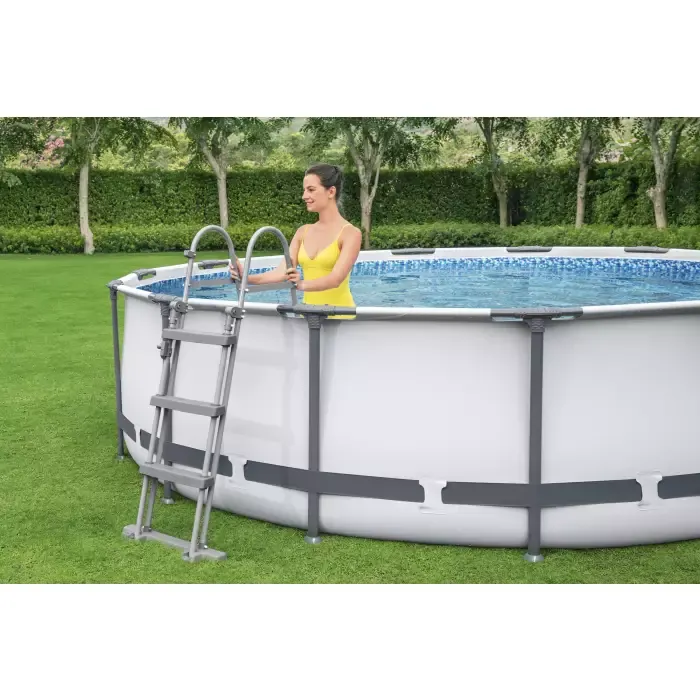 Каркасный бассейн Steel Pro Max 366х100см, 9150л, фил.-насос 2006л/ч, лестница, Bestway, 56418 BW
