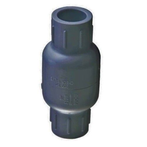 Обратный клапан пружинный ПВХ 63mm (не разборный)