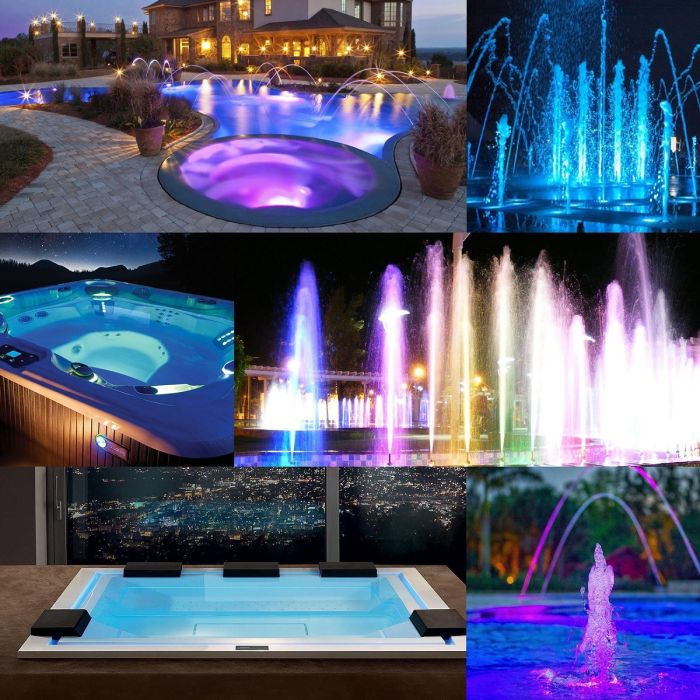 Прожектор светодиодный Aquaviva HT201S 252LED (18 Вт) RGB стальной
