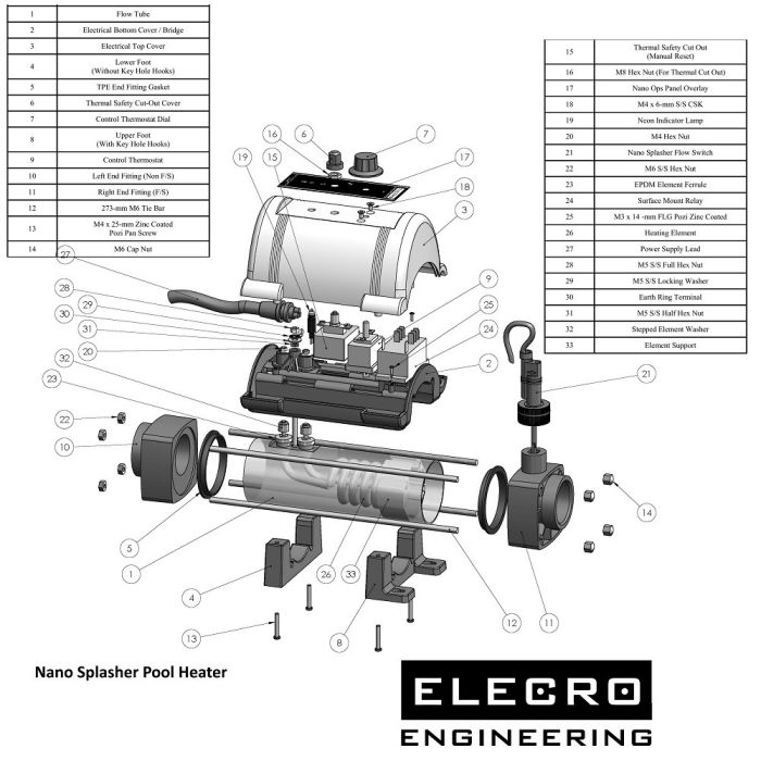 Электронагреватель Elecro Nano Spa 6 кВт 230В