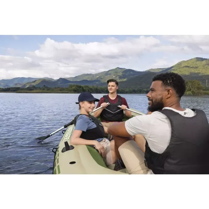 Надувная лодка "Voyager X4 Raft" 350х145см, вёсла 62064, насос 62003, до 480кг