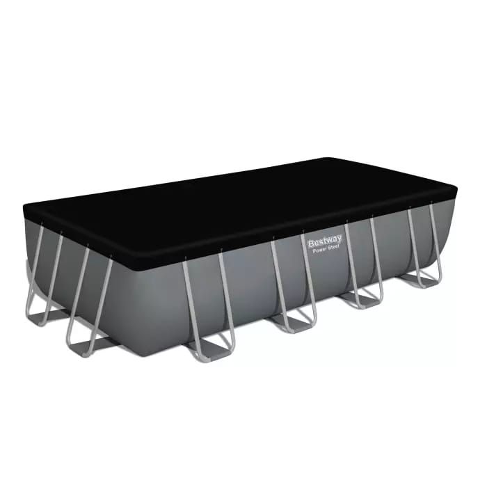 Каркасный бассейн Power Steel 549х274х122см, 14812л, песч.фил.-нас. 5678/ч, лестн., тент, Bestway, 56466 BW