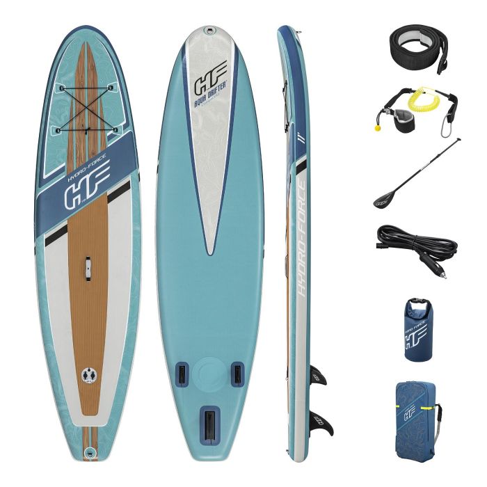 SUP-доска "Aqua Drifter " 335x84x15см , весло, рюкзак, лиш, 3 плавника, ремнабор, водонепроницаемый