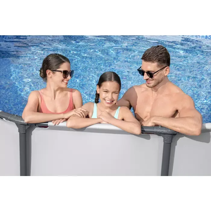Каркасный бассейн Steel Pro Max 305х76см, 4678л, фил.-насос 1249л/ч, Bestway, 56408 BW