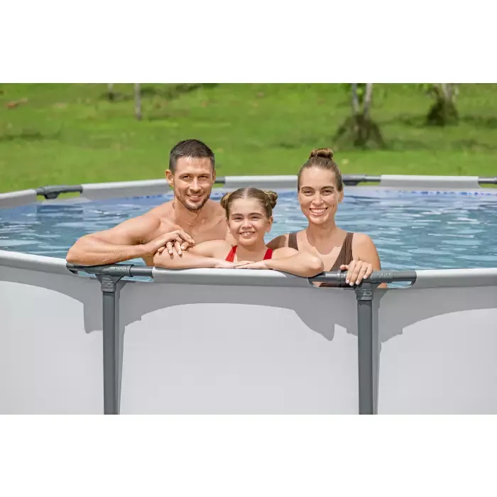 Каркасный бассейн Steel Pro Max 366х122см, 10250л, фил.-насос 2006л/ч, лестница, тент