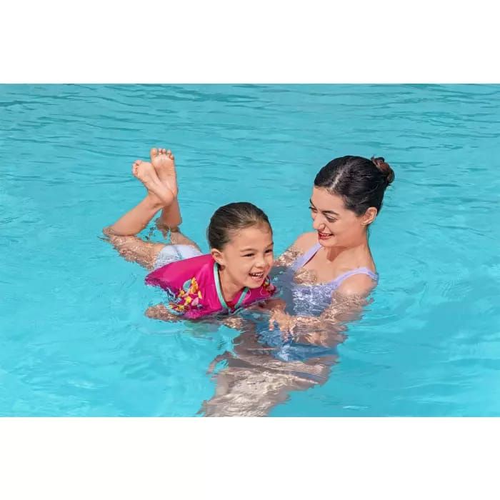 Жилет для плавания с пенопл. встав. и рукавами, 18-30кг, 3-6 лет, 2 цвета
