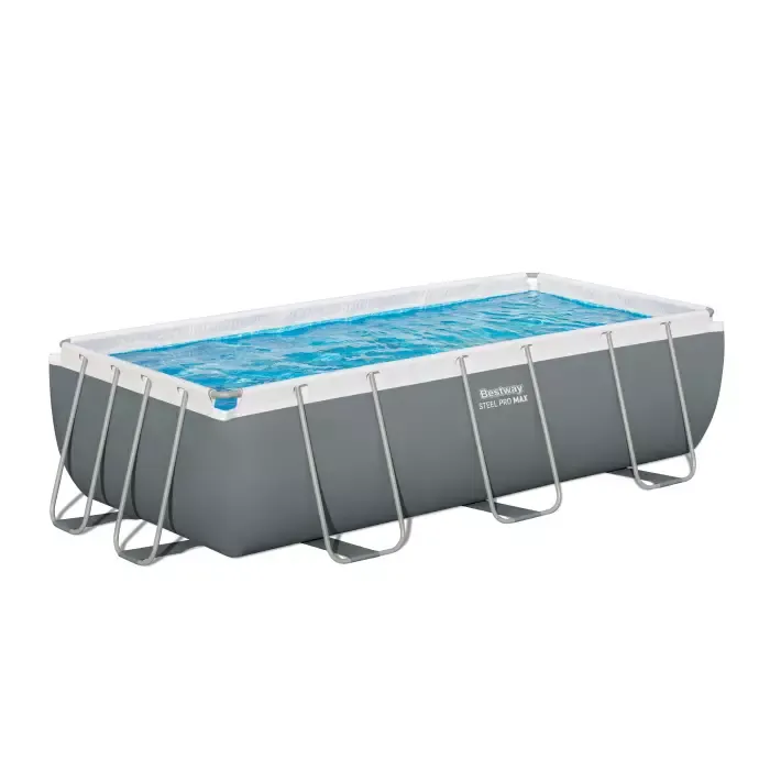 Каркасный бассейн Power Steel 404х201х100см, 6478л, фил.-насос 2006л/ч, лестница, Bestway, 56441 BW