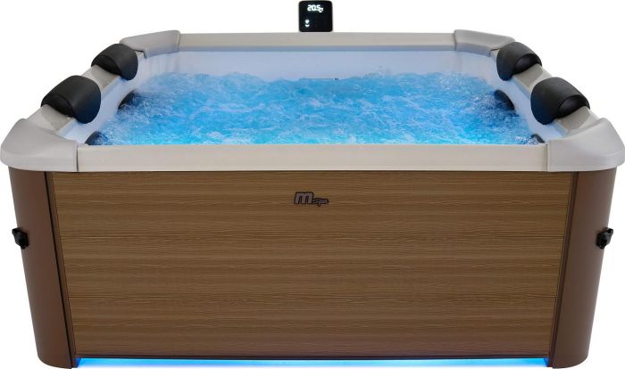 СПА-бассейн 160х160х65см "Oslo Amber" 850л, квадратный, гидромассаж, аэромассаж.(4 коробки A.B.C.D)