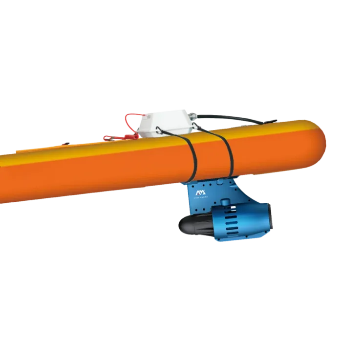SUP-доска "AM go iSUP" 320х15см, плавник с электромотором BLUEDRIVE S и аккумулятором, насос, весло, лиш, киль, ремнабор