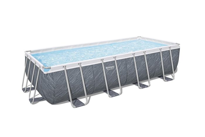Каркасный бассейн Power Steel 549х274х122см, 14812л, фил.-насос 5678л/ч, лестница, тент, попл.-доз., Bestway, 56998 BW