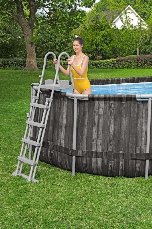 Каркасный бассейн Power Steel 732x366x1.32см, 28068 л, фил.-нас. 9463 л\ч, лестн, тент, попл.-доз