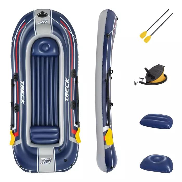 Надувная лодка "Treck X3" 307х126см, вёсла 62015, насос 62023, до 270кг