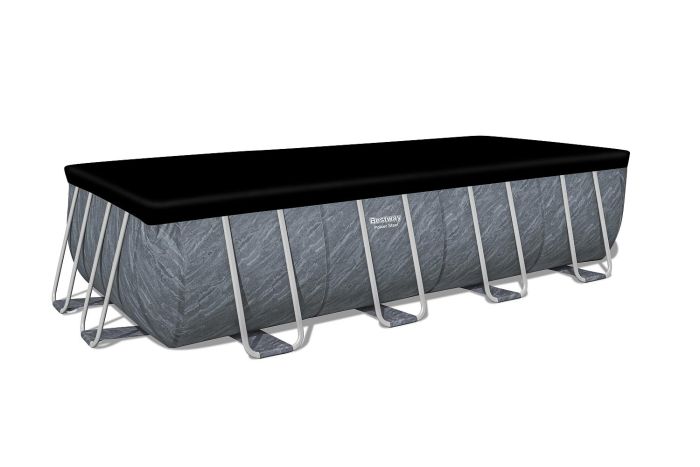 Каркасный бассейн Power Steel 549х274х122см, 14812л, фил.-насос 5678л/ч, лестница, тент, попл.-доз., Bestway, 56998 BW
